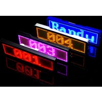 Programmable Message Flashing LED Badge