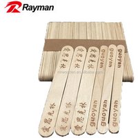 93MM Custom logo printed birch wood popsicle sticks