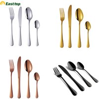 Matt Black Stainless Steel Travel Cutlery Set