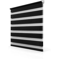 Double Duo Roller Klemmfix No Drilling Required Easy Fix Colorful Zebra Blind