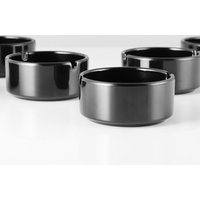 The whole case wholesale Dia 3.6" x H 1.7" Inch Black Melamine Ashtray Round Plastic Cigarette Cigar Ashtray Tabletop Ash Tray