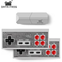DATA FROG wholesale retro video game consoles from China 2.4G mini Wireless video game players built in 600pcs 8 bit games