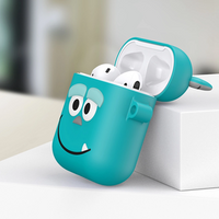 For AirPods Earphone Cases For Earpods Case 3D Cute Silicone Cartoon Charging Dock Cover