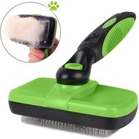 Deshedding Hair Remover Self Cleaning Slicker Pet Grooming Brush