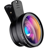 Behenda 0.4X Super wide angle fisheye macro clip zoom telescope for mobile phone camera lens