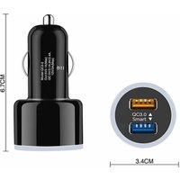 USB Car Charger qc3.0 car charger smartphone charger 3.1A fast charge