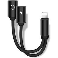 Headphone Jack Adapter for iPhone Aux Audio 3.5mm Cables Earphone Adaptor Charger 2 in 1 Converter Splitter for iPhone XS X 8 7