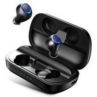 Customize IPX7 Waterproof Wireless Earphone Cellphone Power Bank TYPE-C Port Bluetooth V5.0 Earbuds With Wireless Charger