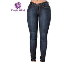 wholesale Woman Stylish fashion cut up jean plus size Denim Jeans