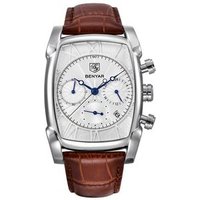 BENYAR Men's Watches Classic Rectangle Case Fashion Sport Chronograph Waterproof Genuine Leather Strap Luxury Quartz Watch Men