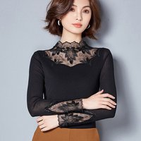 latest saree blouse shirts designs 2019 Korean women lace blouse