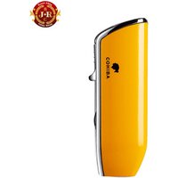 wholesale COHIBA 3 Torch Jet Flame Windproof Cigar Lighter With Punch butane lighter torch CB-0307