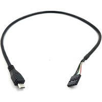 Micro USB male to 5Pin 2.54mm Female Dupont Motherboard Cable