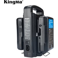 KingMa Hot-selling 2-Channel Fast Charger V-Mount Battery Charger For Sony Camera / Broadcard Battery / LED Video Light