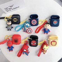 For airpod silicone cases iron man earphone cover marvel accesorios avengers for marvel airpods case