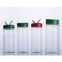 empty plastic spice jars / shaker / seasoning bottle with flip top cap plastic herbs and spice tools