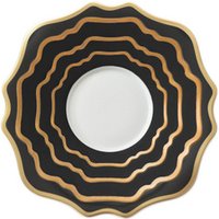 black ceramic plates gold edge western royal wedding use tableware dinnerware dish hotel kitchen plates set