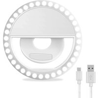 Customized logo rechargeable portable led selfie light ring for smart phone