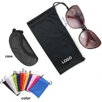 Custom Logo Printed Microfiber Cotton Jewelry Wholesale Eyeglass Soft Microfiber Cloth Pouch/Sunglasses bag/sun glass case