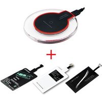 Qi Wireless Charging Kit Transmitter Charger Adapter Receptor Receiver Pad Coil Type-C Micro USB kit for iPhone for Huawei
