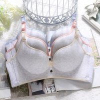 ladies comfortable cotton bras seamless wire free brassier laser cut one piece bra