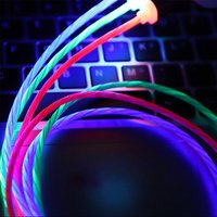Luminous Glow Charging Cable Usb Charger Cable 360 Degree 3 In 1 Micro Type C For Iphone Magnetic Usb Cable