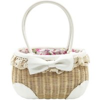 KUYUE original hand-woven bamboo basket, novel style matching, environmentally friendly weaving Multi-functional shopping basket