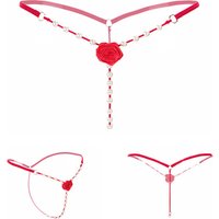 Beaded Pearl Massage Thong G String