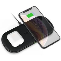 CHOETECH T535-S Cargador Inalambrico 2 in 1 QI Fast Quick Mobile Cell Phone Charging Pad Dual 10W Wireless Charger
