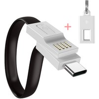 Floveme Free Shipping Mobile Phone Mini Data Line Lightning Type-C Micro Keychain Usb Cable