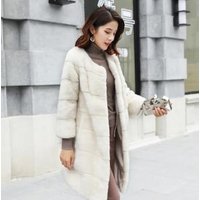 Long Russian Winter Mink Fur Overcoat