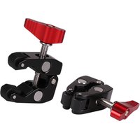 Kaliou cameras arm 1/4" or 3/8" Studio Multi-function Crab Claw Super Clamp for Flash Light LED Light Tripod Monopod