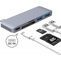 5 in 1 Type C Hub Type C to USB 3.0 Hub Splitter Adapter Power Port SD/TF Card Reader OTG Combo Converter for Macbook Pro 13"15"