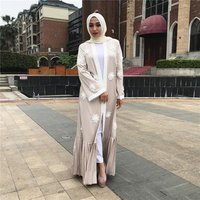 2018 Lace Open Abaya Dress