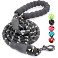 Hot Selling Highly Reflective Threads Strong Durable Polyester Dog Leash with Comfortable Padded Handle for Medium Large Dogs