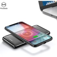 Mcdodo Wholesale 18W PD QC3.0 Fast Charging Wired/Wireless Rohs PD Portable Mobile Charger 10000Mah Wireless Power Bank