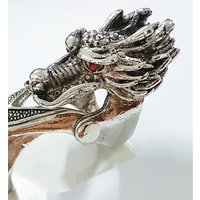 Antique Silver Punk Gothic Skull Head Women And Men's Alloy Claw Spike Armor Knuckle Joint Full Finger Ring dropshipping for men