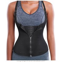 Underbust Steel Boned Corset Waist Trainer Vest Adjustable Straps