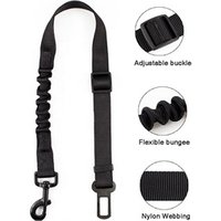 Adjustable Length Nylon Leash Pet Lead safety Dog Car Seat Belt