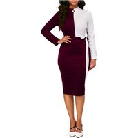 Contrast Midi Dress Pregnant