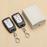 Universal Wireless Remote Control 12V 4CH Channel 433Mhz Switch Integrated Circuit With 2 Transmitter DIY Replace Parts Tool Kit