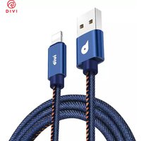 2019 DIVI fast charger cable 1.2m for iphone charger cable , customized usb type-c cable for huawei
