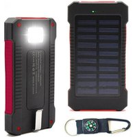 Solar Power Bank 20000MAH Waterproof Solar Charger Portable Powerbank