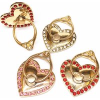 Mobile phone ring bracket metal with diamond ring buckle back stickers bracket lazy mobile phone stand