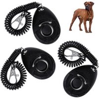 Custom Dog Trainer Clicker for Dog Cat Horse Pet Training with Wrist Strap