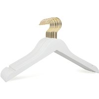 Ready to Ship Stock Fashion Boutique Thick Swivel Gold Hook Non-slip Matt White Space Saving Wood ladies Shirt Hangers for Cloth