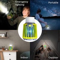 Bug Zapper & LED Camping Lantern & Flashlight 3-in-1, Waterproof Rechargeable Mosquito Killer, Portable Compact Camping Gear