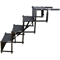 Lightweight Portable Auto Large Dog and Cat Ladder for Cars, Trucks and SUVs Cargo, Couch and High Bed