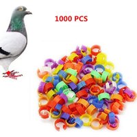 1000pcs/set Bird Rings Leg Bands for Pigeon Parrot Finch Canary Hatch Poultry Rings