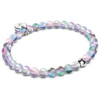 6mm and 8mm Mermaid Glass Beaded Bracelet, Beaded Bracelet, Mystic Aura Bracelet